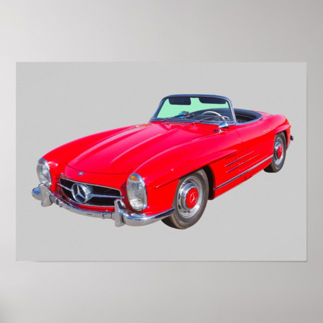 1960 Mercedes Benz 300 SL Konvertible Poster (Vorne)