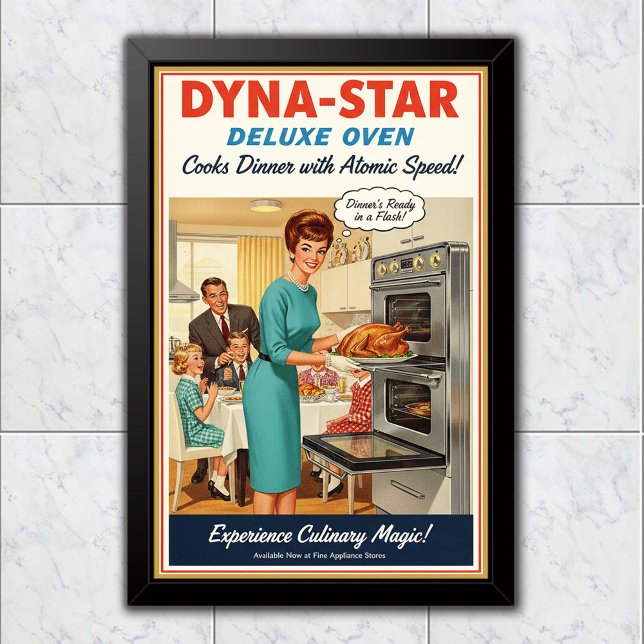 1960 Vintage Dyna-Star Ofenwerbung Poster (Von Creator hochgeladen)