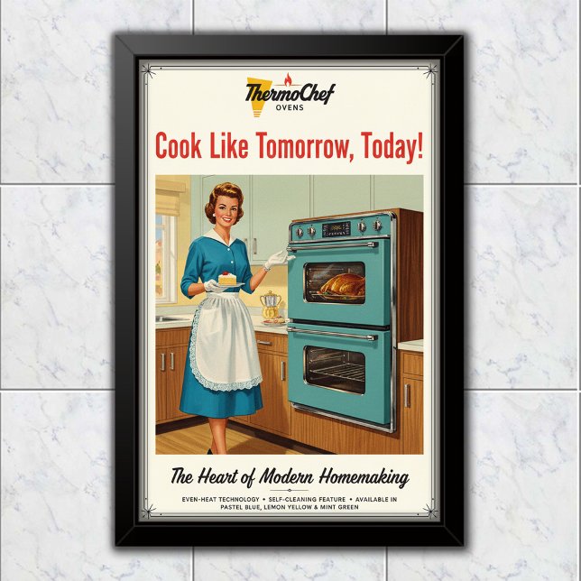 1960 Vintage ThermoChef Ofenwerbung Poster (Von Creator hochgeladen)