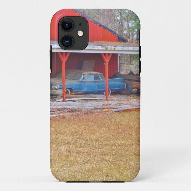 1960er BLUE CADILLAC DEVILLE Oldtimer Case-Mate iPhone Hülle (Rückseite)