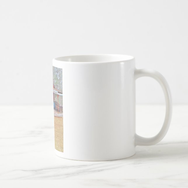 1960er BLUE SADAND DEVILLE Oldtimer Tasse (Rechts)