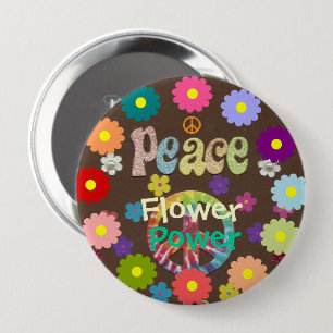 1960er Flower Power Button