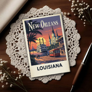 1960er Jahre Vintage New Orleans Postkarte