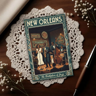 1960er Jahre Vintage New Orleans Postkarte