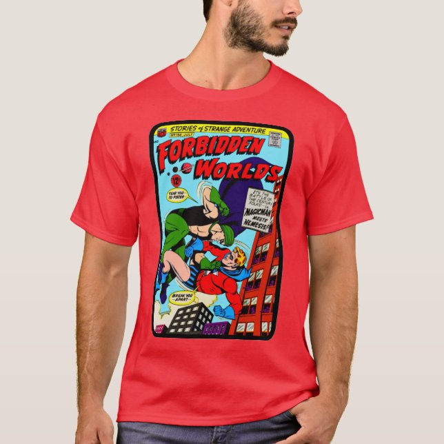 1960's "Forbidden Worlds" Comic T-Shirt  (Vorderseite)