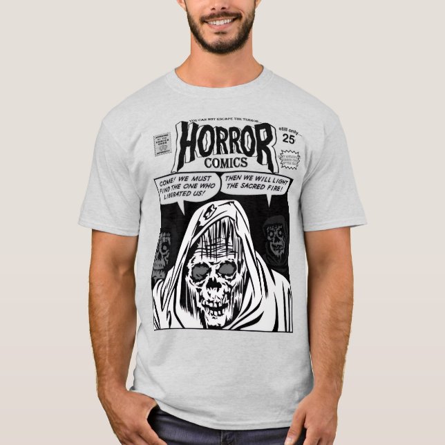 1960's Horror Comics Advert. T-Shirt (Vorderseite)