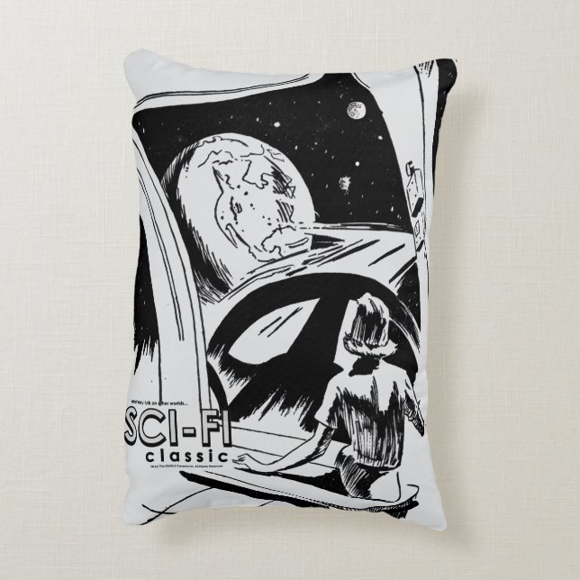 1960's SCI-FI Classic Pillow Dekokissen (Rückseite(Vertikal))