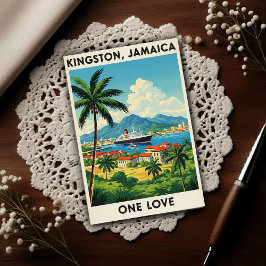 1960s Vintage Jamaica Travel Postkarte
