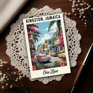 1960s Vintage Jamaica Travel  Postkarte