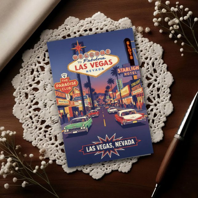 1960s Vintage Las Vegas Travel Postkarte (Von Creator hochgeladen)