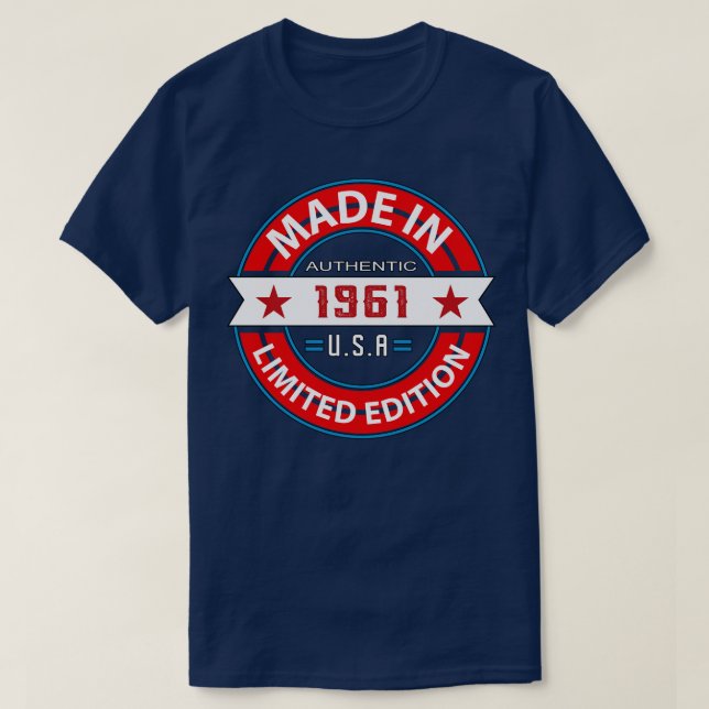 1961 62 Jahr T-Shirt (Design vorne)