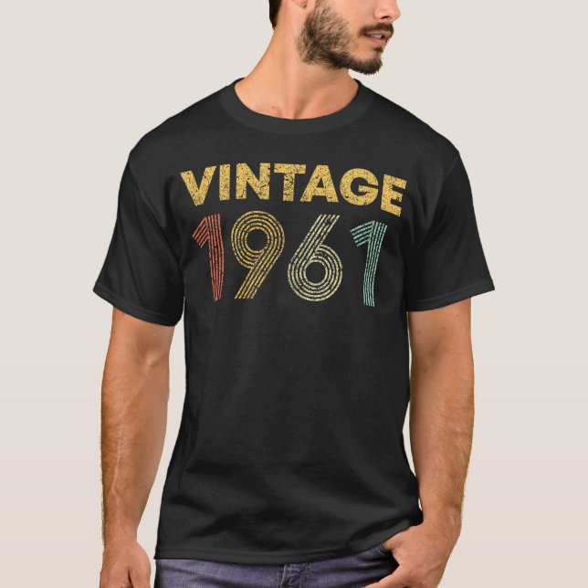 1961 63. Geburtstag 63 Jahre alt T-Shirt (Vorderseite)