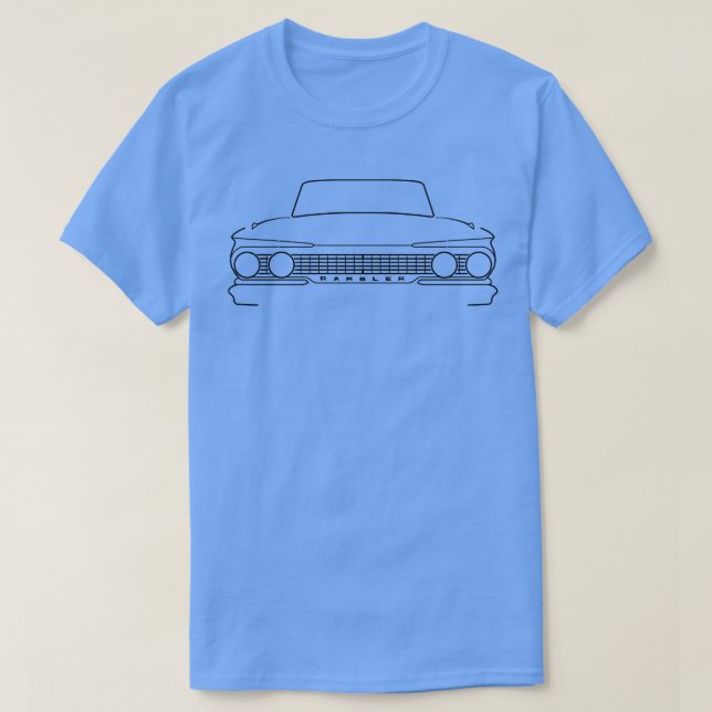 1961 AMC Rambler Classic Kontur T-Shirt (Design vorne)