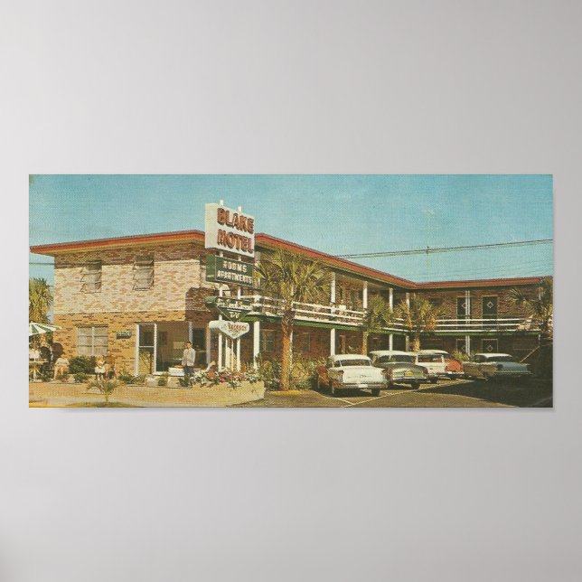 1961 Blake Motel ~ Myrtle Beach, SC Poster (Vorne)