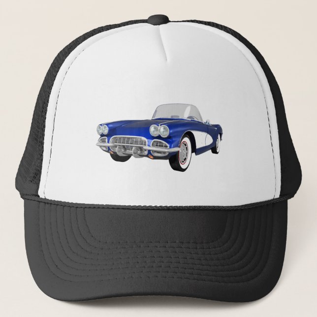 1961 Corvette C1: Blue Finish: Truckerkappe (Vorderseite)