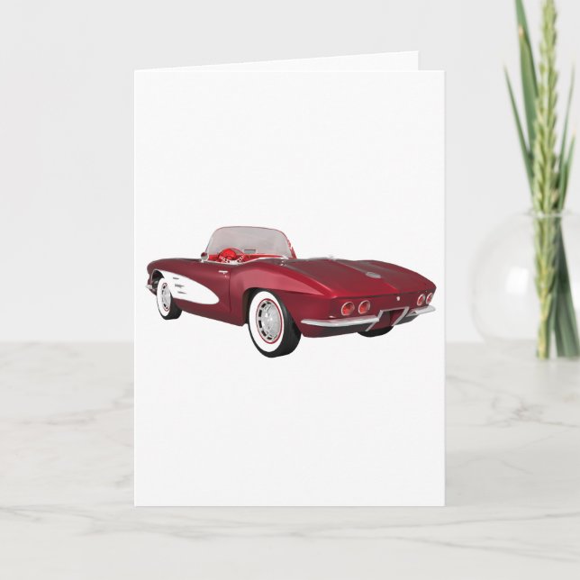 1961 Corvette C1: Candy Apple Finish: Karte (Vorderseite)