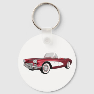 1961 Corvette C1: Candy Apple Finish: Schlüsselanhänger