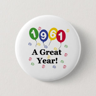 1961 ein großes Jahr-Geburtstag Button