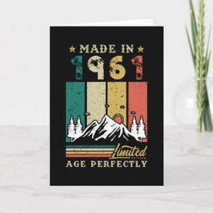 1961 Geboren Geburtstag Karte