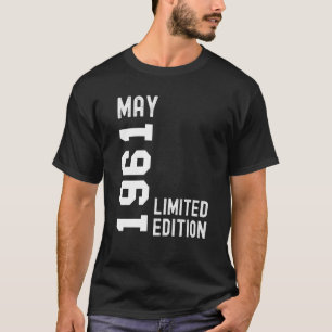 1961 Mai Glückwunsch zum Geburtstag Party T-Shirt