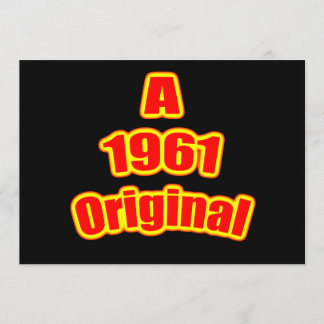 1961 Original Red Blk Karte
