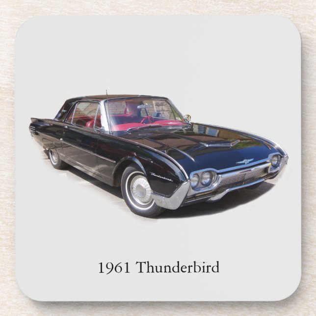 1961 Thunderbird coaster set Getränkeuntersetzer (Vorderseite)