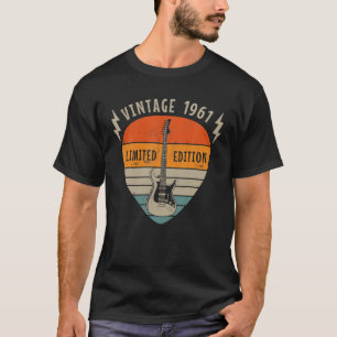 1961 Vintag Birthday Limited Edition Pick Guitar T-Shirt