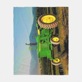 1962 Big Green Tractor Cosy Fleece Blanket
