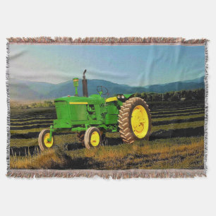 1962 Big Green Tractor Cozy Throwdecke Decke