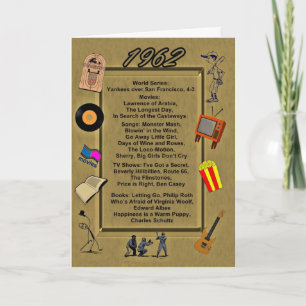 1962 Greatevents Birthday Card Karte