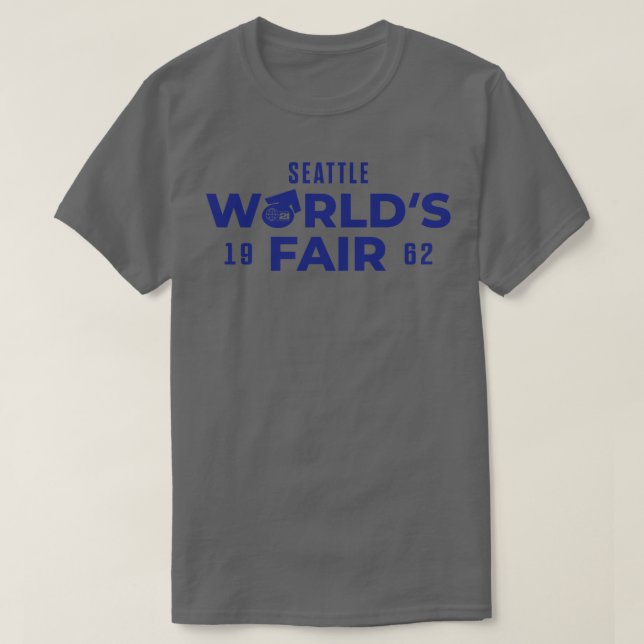 1962 Seattle World Fair O Icon Blue T-Shirt (Design vorne)