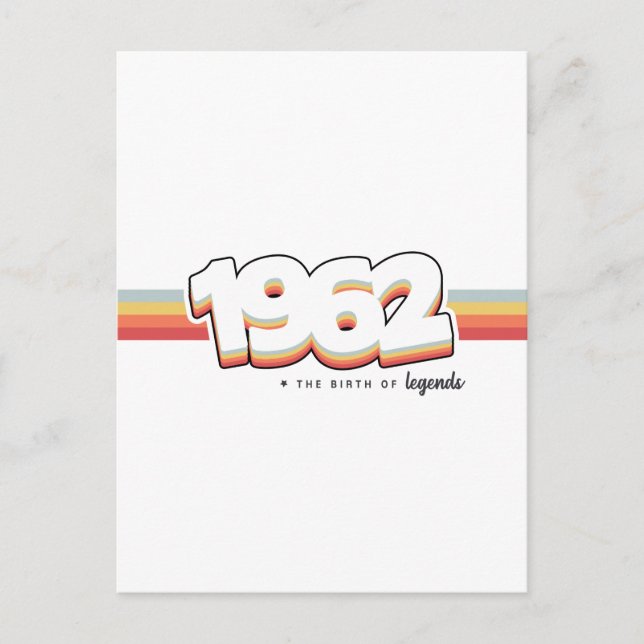 1962 The birth of legends Postkarte (Vorderseite)