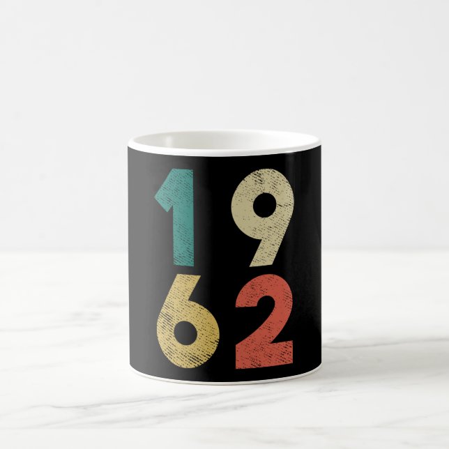 1962 Vintager GeburtstagsRetro Kaffeetasse (Mittel)
