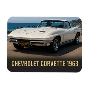 1963 Chevrolet Corvette Amerikanischer Sportwagen  Magnet