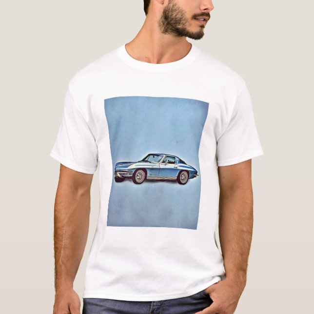 1963 Chevrolet Corvette Sting Ray Coupe T-Shirt (Vorderseite)