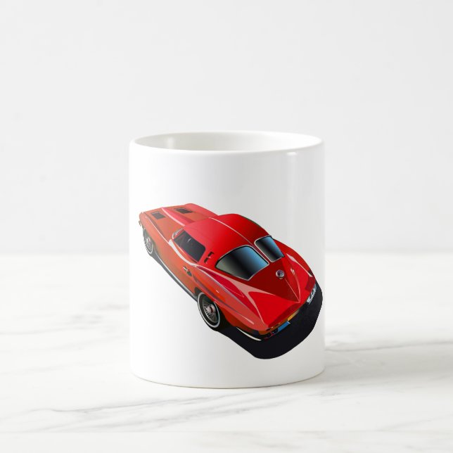 1963 CORVETTE SPLIT Red Tasse (Mittel)