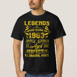 1963 Glückliches Geburtstagsgeschenk, die Legenden T-Shirt