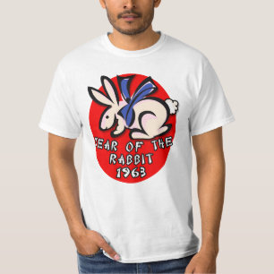 1963-jährig vom Kaninchen-Kleid und den Geschenken T-Shirt