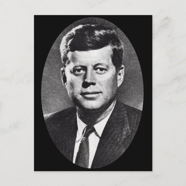 1963 JFK POSTKARTE (Vorderseite)