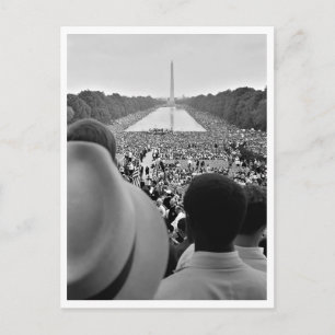 1963 March on Washington Reflecting Pool Restaurie Postkarte