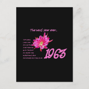 1963 OLDIES Jubiläums-Geburtstags-Wiedersehensgesc Postkarte