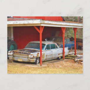 1963 Silver Sadan Deville Postkarte