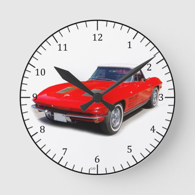 1963 Stingray-Uhr Runde Wanduhr (Vorderseite)