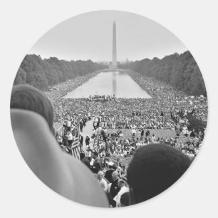 1963 ziviler Recht-März auf Washington DC Runder Aufkleber
