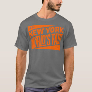 196465 New York World Fair Tiki Schriftart Orange T-Shirt
