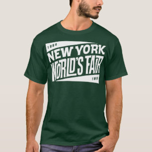196465 New York World Fair Tiki Schriftart White T-Shirt