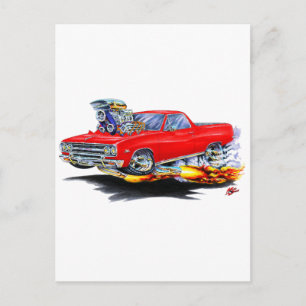 1964-65 El Camino Red Truck Postkarte