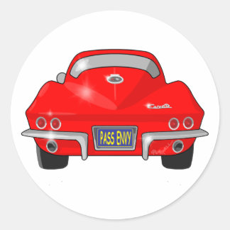 1964 Chevrolet Corvette Stingray Runder Aufkleber