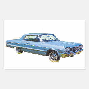 1964 Chevrolet Impala Antiker Auto Rechteckiger Aufkleber