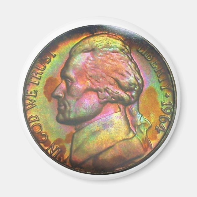 1964-D Jefferson Nickel Magnet (Vorne)